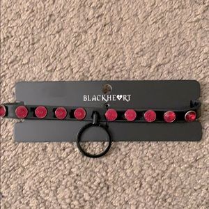 Black and Pink Stud Choker